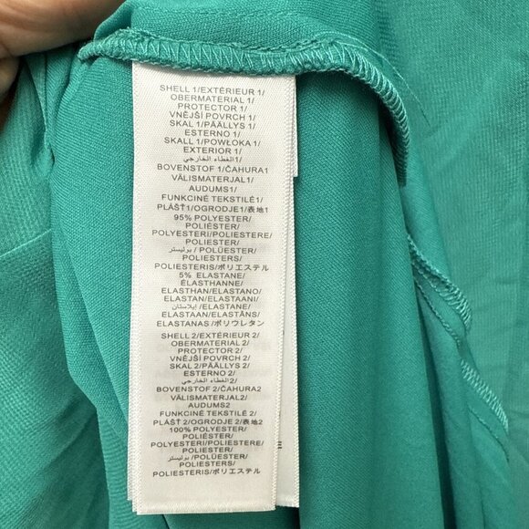 Adrianna Papell Women's Size 16 Green Chiffon One Shoulder Formal Gown Dress New - Picture 9 of 10